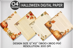Embroidered Fall Seamless Digital Paper, Fall Background Product Image 1