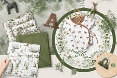 Evergreen Watercolor Forest Digital Paper Seamless Pattern Product Image 2