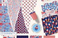 4th of July USA Patriotic Independence Day Digital Papers Product Image 9