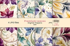 premium leaves digital papers Product Image 1