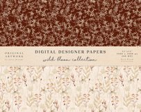 Wild Bloom Seamless Patterns Digital Papers Wildflowers Product Image 7