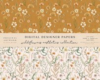 Wildflowers Aesthetics Seamless Patterns Digital Papers Product Image 4