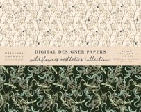 Wildflowers Aesthetics Seamless Patterns Digital Papers Product Image 6