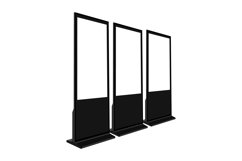 Black Digital Signages With Blank Screens Product Image 1