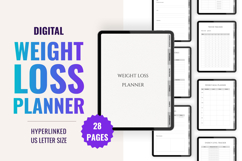 Digital Weight Loss Planner | Fitness Planner | Goodnotes Product Image 1