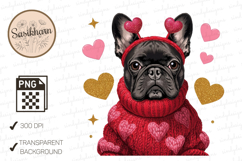 Black Pug Dog Valentine Product Image 1