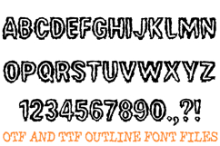 Distressed Urban Font Halloween Horror Typography Lettering Product Image 2