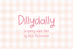 Dillydally Sans Font Product Image 1