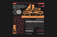 Dimensional Urban Maximalism T-shirt Design Product Image 1