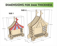 Circus Tent Laser Cut File Product Image 2