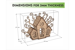 Spooky House Candle Holder SVG Product Image 2