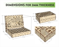 Christmas Advent Calendar Laser Cut File | 24 Drawer Product Image 2