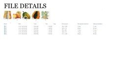 Papaya Vintage Fruit Botanical Clip Art Product Image 2