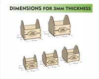 Wooden Jam Jar Holder Laser Cut File 5 Sizes Product Image 2