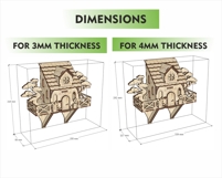 Wooden Wall House Decor Laser Cut Digital File Product Image 2