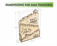 Nativity Advent Calendar Laser Cut File Product Image 2