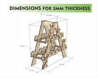 Easter Egg Holder SVG | Tiered Bunny Egg Stand Product Image 2