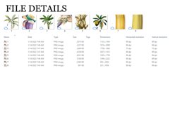 Banana Vintage Fruit Botanical Clip Art Product Image 2