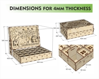 Christmas Advent Calendar Laser Cut File | 24 Drawer Product Image 3
