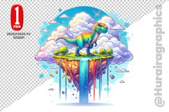 Cute Dinosaur Clipart - PNG File Product Image 1
