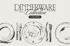 Dinnerware Table Setting Illustrations Product Image 1
