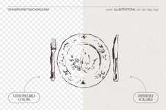 Dinnerware Table Setting Illustrations Product Image 2