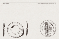 Dinnerware Table Setting Illustrations Product Image 4