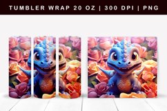 3d Tumbler Wrap |Dinosaur Tumbler Wrap Product Image 1