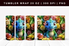 3d Tumbler Wrap |Dinosaur Tumbler Wrap Product Image 1