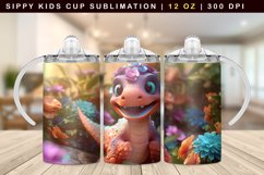 Dinosaur Kids Tumbler Sublimation Wrap 12 Oz Product Image 1