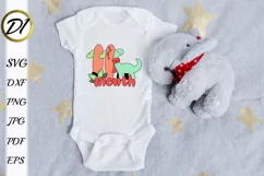 Baby Milestone Dinosaur Svg | Eleven month | Baby bodysuit Product Image 3