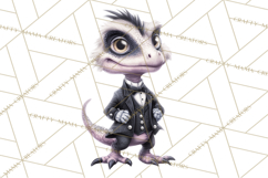 Dinosaur Princess Ball Clipart PNG, Baby Dinos Gowns &amp; Tux Product Image 2
