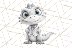 Dinosaur Princess Ball Clipart PNG, Baby Dinos Gowns &amp; Tux Product Image 2