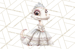 Dinosaur Princess Ball Clipart PNG, Baby Dinos Gowns &amp; Tux Product Image 3