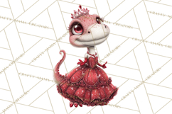Dinosaur Princess Ball Clipart PNG, Baby Dinos Gowns &amp; Tux Product Image 5