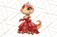 Dinosaur Princess Ball Clipart PNG, Baby Dinos Gowns &amp; Tux Product Image 2
