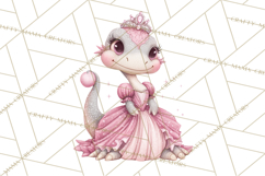 Dinosaur Princess Ball Clipart PNG, Baby Dinos Gowns &amp; Tux Product Image 4
