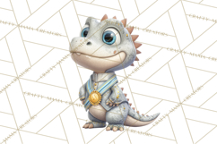 Dinosaur Princess Ball Clipart PNG, Baby Dinos Gowns &amp; Tux Product Image 3