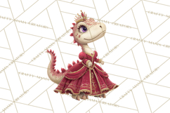 Dinosaur Princess Ball Clipart PNG, Baby Dinos Gowns &amp; Tux Product Image 5