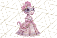 Dinosaur Princess Ball Clipart PNG, Baby Dinos Gowns &amp; Tux Product Image 3