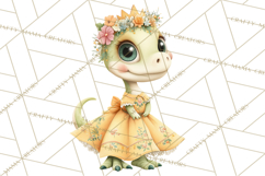 Dinosaur Princess Ball Clipart PNG, Baby Dinos Gowns &amp; Tux Product Image 3