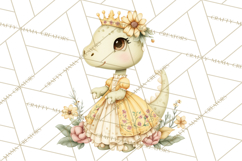 Dinosaur Princess Ball Clipart PNG, Baby Dinos Gowns &amp; Tux Product Image 4
