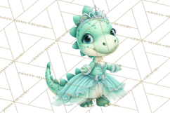 Dinosaur Princess Ball Clipart PNG, Baby Dinos Gowns &amp; Tux Product Image 2