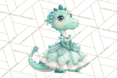 Dinosaur Princess Ball Clipart PNG, Baby Dinos Gowns &amp; Tux Product Image 3