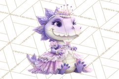 Dinosaur Princess Ball Clipart PNG, Baby Dinos Gowns &amp; Tux Product Image 4