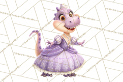 Dinosaur Princess Ball Clipart PNG, Baby Dinos Gowns &amp; Tux Product Image 3