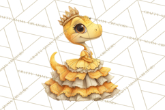 Dinosaur Princess Ball Clipart PNG, Baby Dinos Gowns &amp; Tux Product Image 4