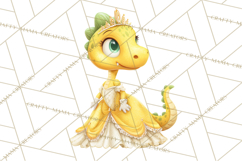 Dinosaur Princess Ball Clipart PNG, Baby Dinos Gowns &amp; Tux Product Image 2