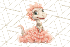Dinosaur Princess Ball Clipart PNG, Baby Dinos Gowns &amp; Tux Product Image 3