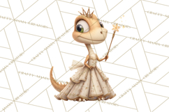 Dinosaur Princess Ball Clipart PNG, Baby Dinos Gowns &amp; Tux Product Image 5